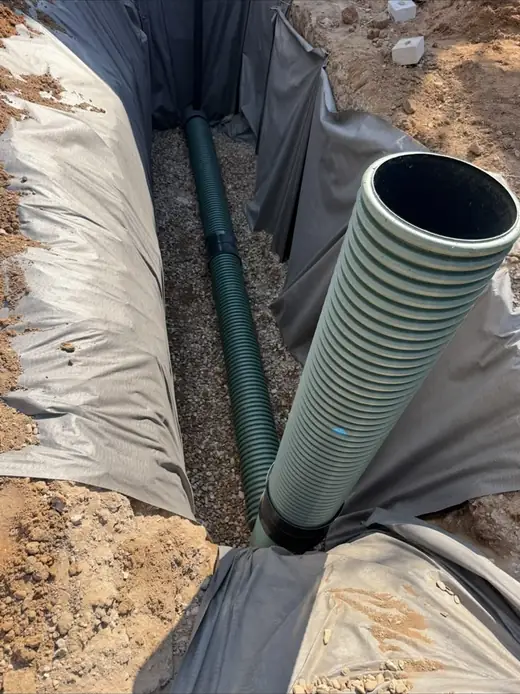 Erdarbeiten und Entwässerung auf der Baustelle – Projekt von Bajramaj Garten- und Landschaftsbau